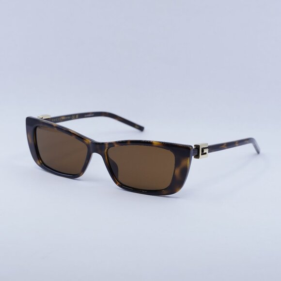 Gucci GG1681S 004 Sunglasses Havana Cat Eye Frame, Brown Lenses - Picture 1 of 11